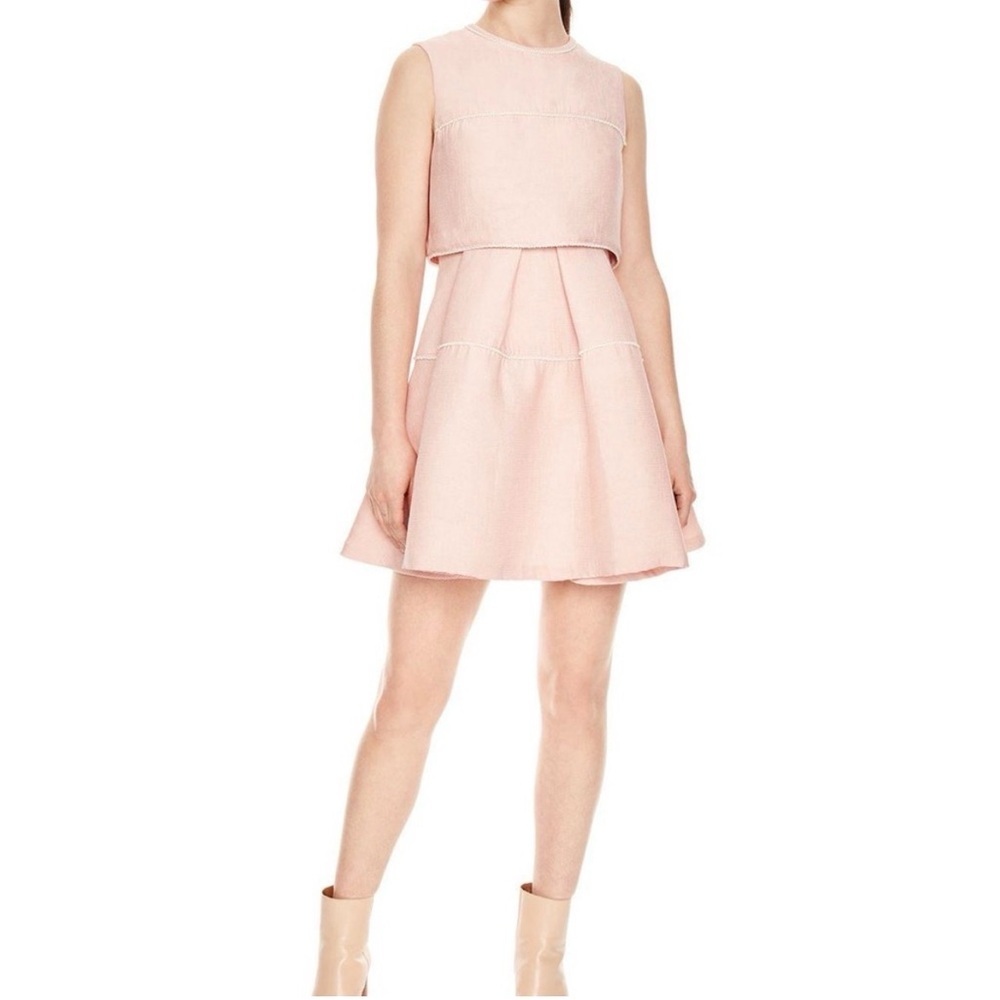 Sandro two tier pearl dress size 1 small
